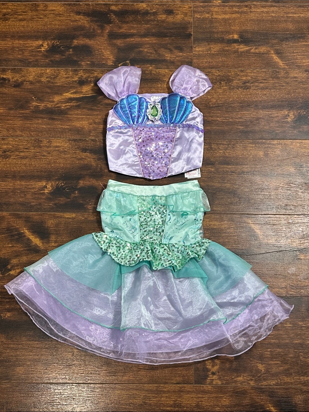 🧜♀️ Disney Store Ariel Little Mermaid Costume 2 Piece Size 3